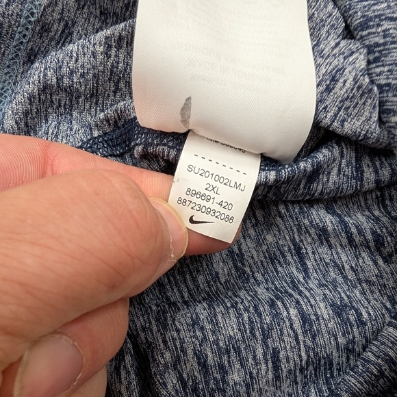 Nike Jacket Mens XXL Gray Heather Dry Element ½ Zip Pullover Running Warm Soft - Picture 8 of 10